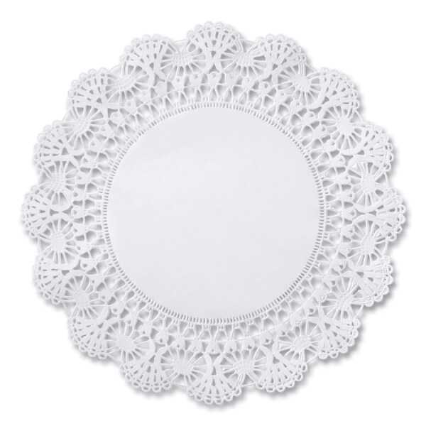 Hoffmaster Cambridge Lace Doilies, Round, 6in , White, 1000PK - 500235