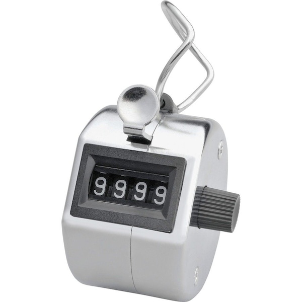 Contadores de cuenta Sparco, con anillo para el dedo, 4 dígitos, 10 piezas, color plata - SPR24100BX