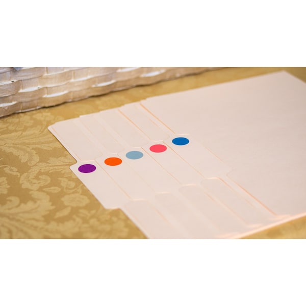 Sunburst Systems Labels Color Coding Coral 1000 Dots - 7063