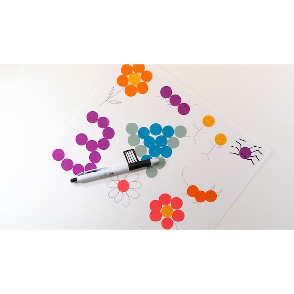 Sunburst Systems Labels Color Coding Coral 1000 Dots - 7063