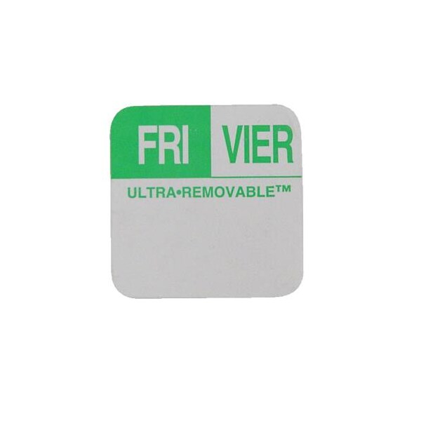 Commercial Dissolve-It 1 in x 1 in Friday Label - 81444