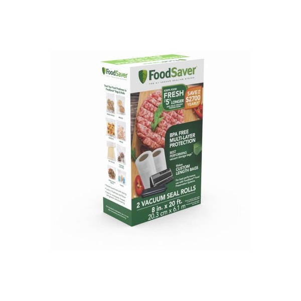 Newell Brands Distribution Foodsaver 2PK 8x20 Roll - FSFSBF0526-NP