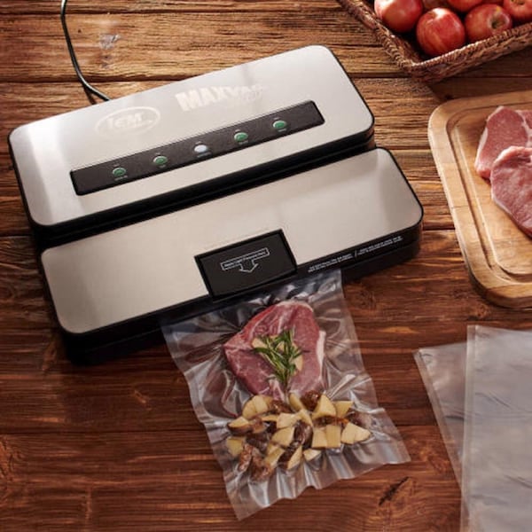 Lem Products LEM MaxVac 250 Black/Silver Food Vacuum Sealer - 1393