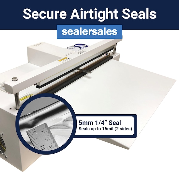 Sealer Sales 25" Sealer Only - Foot Pedal Pneumatically Operated - AVP-25