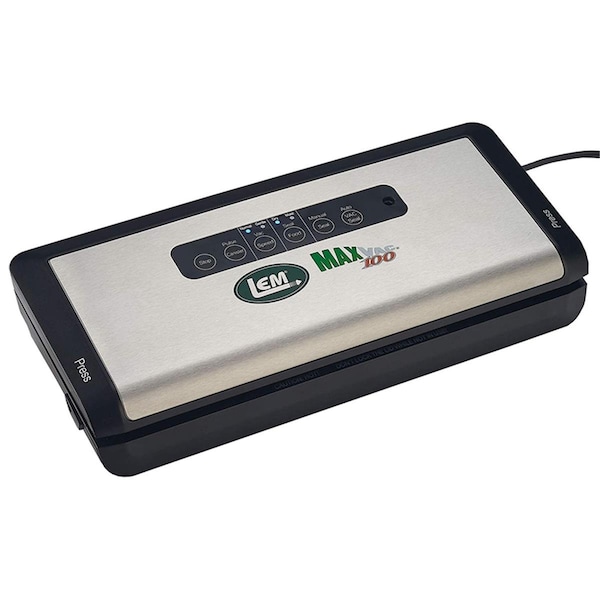 Lem Products Lem  120W MaxVac Black & Silver Vacuum Food Sealer - 6823389