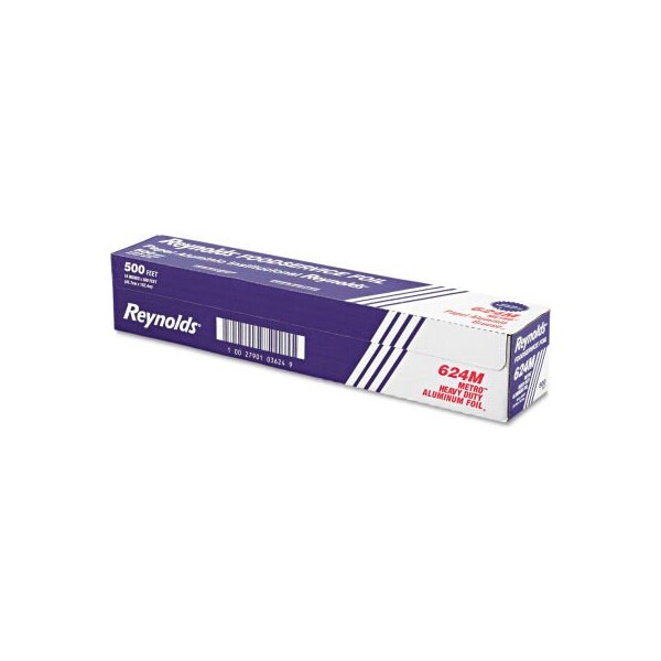 Reynolds Reynolds Wrap Metro Aluminum Foil Roll, Lighter Gauge Standard, 18 x 500 Ft., Silver - REY 624M