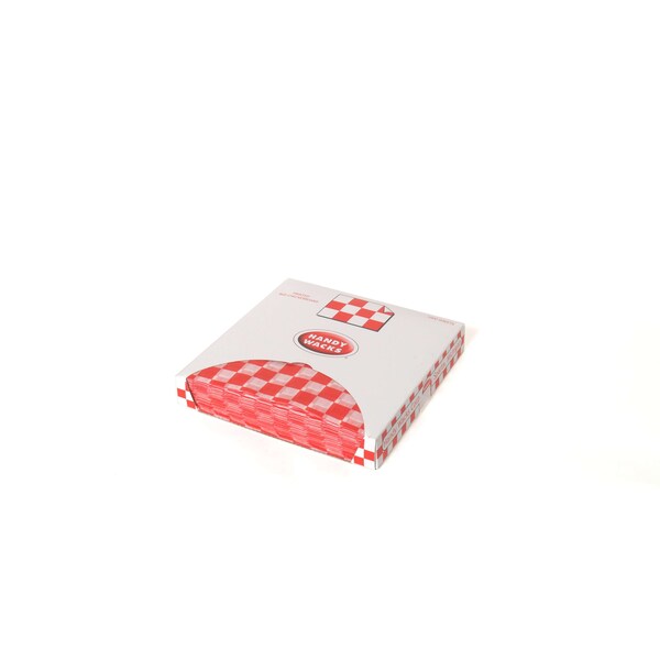Handy Wacks Handy Wacks 12"x12"x2.5" Red Checkerboard Deli Wrap, PK6000 - FDP12RC