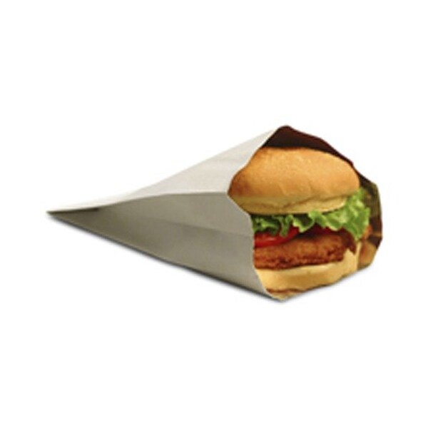 Southeastern Paper Group Foil Bags, Insulator, f/Sandwiches, 5-1/2inx2inx7in, White, 1000PK - EGS008353
