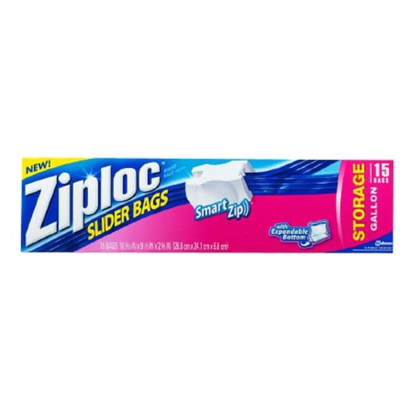 Sc Johnson S C Johnson J30 02204 Ziploc Eq Zip Gal Storage - Pack 12 - J30 02204