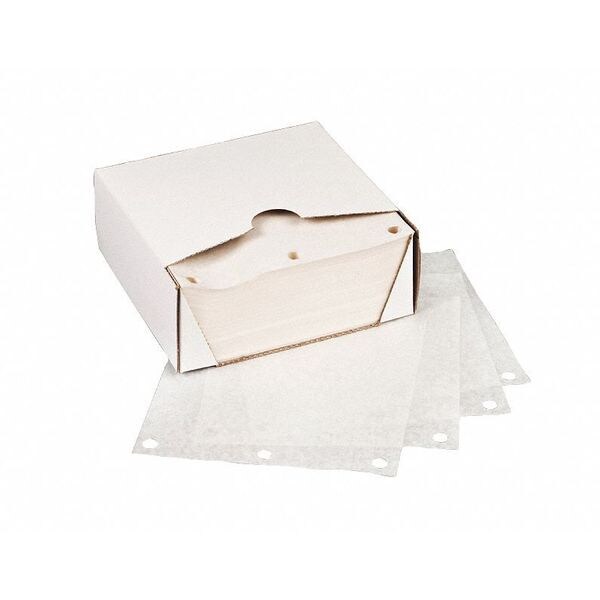 Value Brand Three Hole Drilled Patty Paper Sheets, Waxed, 5 1/2 x 5 1/2", PK 1000 - F-4092