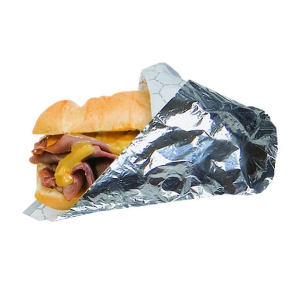 Kitchen Queen 14 x 16 Foil Sandwich Wrap Silver 2-500 - KI1665333