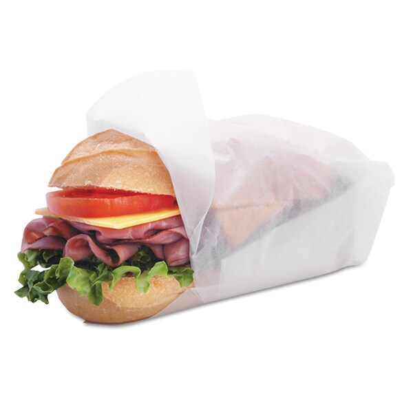 Bagcraft Poly Wax Paper Wrap and Basket Liner, 12 x 12, 5000PK - BGC 300382