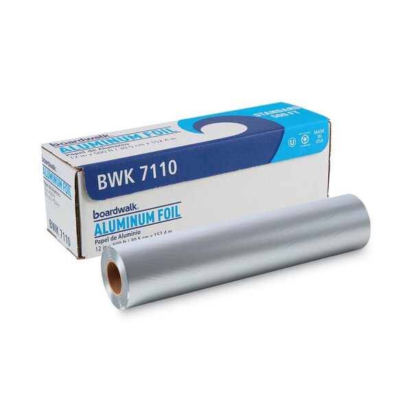 Boardwalk Standard Aluminum Foil Roll, 63 Gauge, 12" x 500 ft - BWK7110