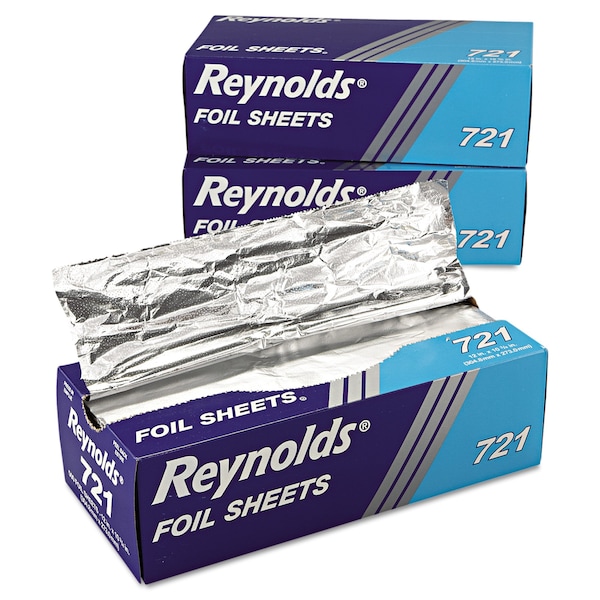 Reynolds Pop-Up Aluminum Foil Sheets, 12", PK6 - REY 721
