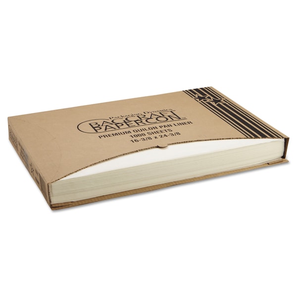 Bagcraft Grease-Proof Quilon Pan Liners, 16.38 x 24.38, White, PK1000 - P030001