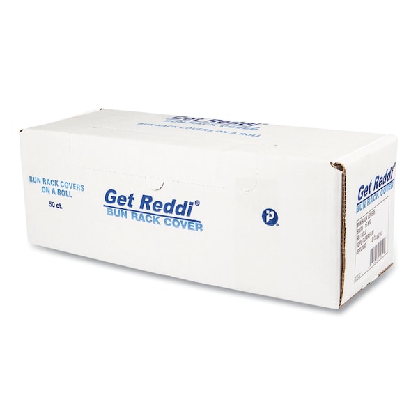 Inteplast Group Bun Rack and Pan Cover, 52 x 80, 1-Rack, 15 Micron, Clear, PK50 - BR52X80
