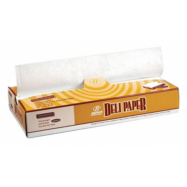 Value Brand Heavy Duty Waxed Deli Tissue Sheets, 12 x 10 3/4", PK500 - E-7276
