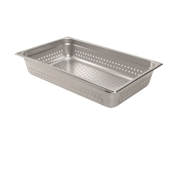 Browne Foodservice Pan, Steam , Full, 4"D, Perf, Ss - 22004P