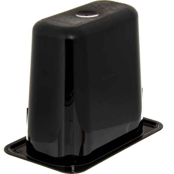 Carlisle Foodservice Food Pan PC, 6", DP, 1/9, Blk, PK6 - 3068803