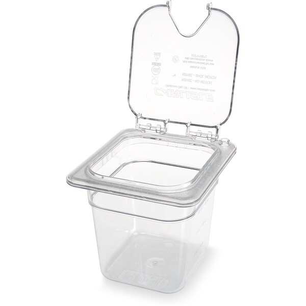 Carlisle Foodservice Food Pan PC, 6", DP, 1/6, Clr, PK6 - 3068507