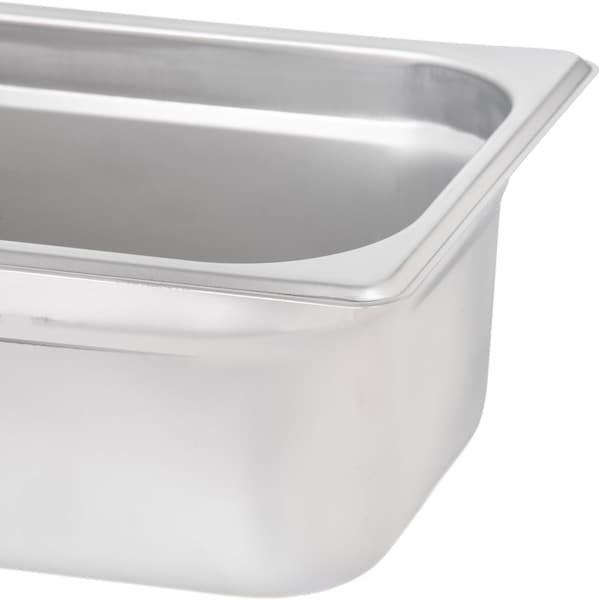 Carlisle Foodservice Lt Ga. SS Steam Table Pan, 1/3, 4", PK6 - 607134