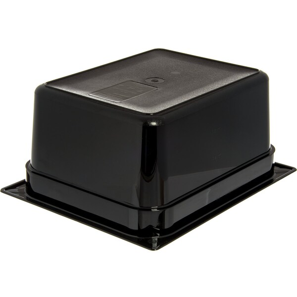 Carlisle Foodservice Half Food Pan PC, 6" D, Black, PK6 - 10222B03