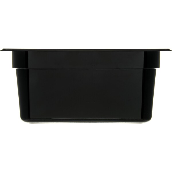 Carlisle Foodservice Half Food Pan PC, 6" D, Black, PK6 - 10222B03