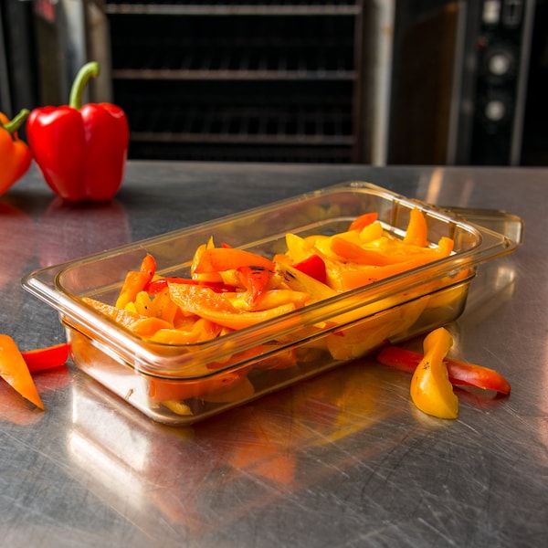 Carlisle Foodservice Food Pan HH w/1 Hdl, 1/3 Sz, 2.5", PK6 - 30860H13