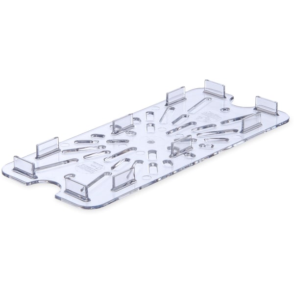 Carlisle Foodservice Drain Shelf, Food Pan PC, 1/3, Clr, PK6 - 3067007