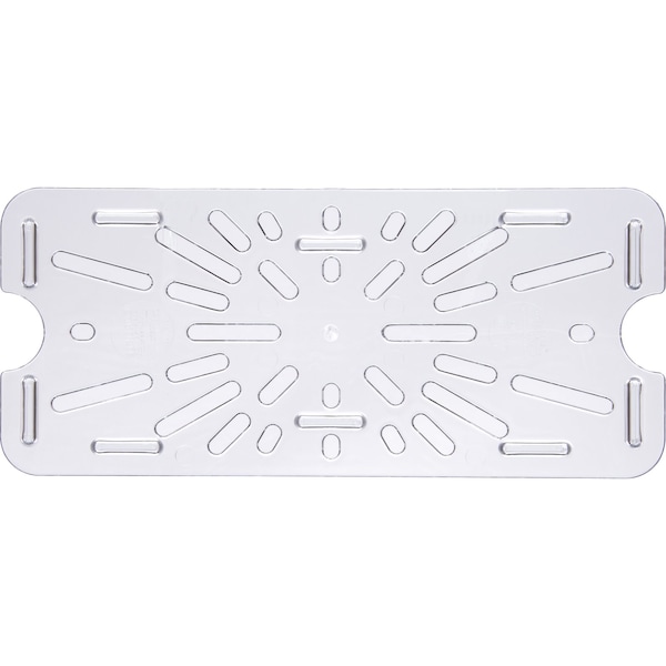 Carlisle Foodservice Drain Shelf, Food Pan PC, 1/3, Clr, PK6 - 3067007