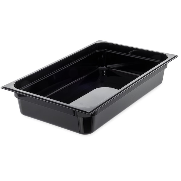 Carlisle Foodservice Full Food Pan PC, 4" D, Black, PK6 - 10201B03