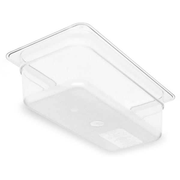 Carlisle Foodservice Food Pan PC, 4", DP, 1/3, Clr, PK6 - 3066107