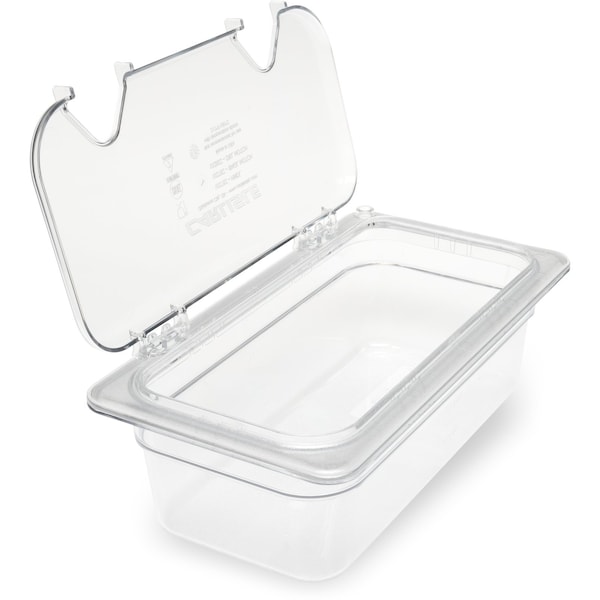 Carlisle Foodservice Food Pan PC, 4", DP, 1/3, Clr, PK6 - 3066107