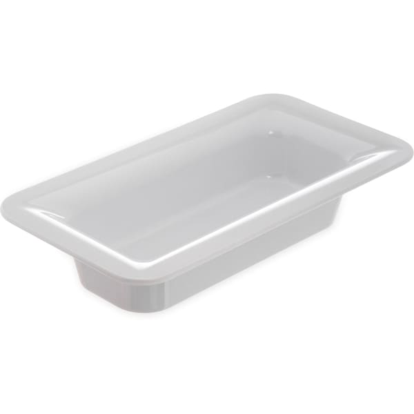 Carlisle Foodservice Third Food Pan, 2.5", Wht, PK6 - 4446202