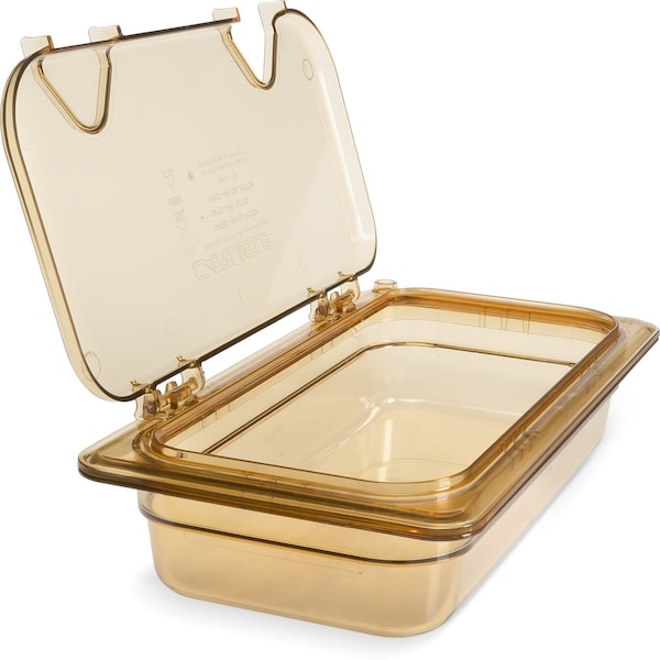 Carlisle Foodservice Food Pan HH, 2.5", DP, 1/3, Amber, PK6 - 3086013