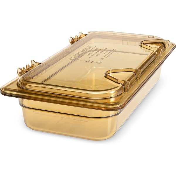 Carlisle Foodservice Food Pan HH, 2.5", DP, 1/3, Amber, PK6 - 3086013
