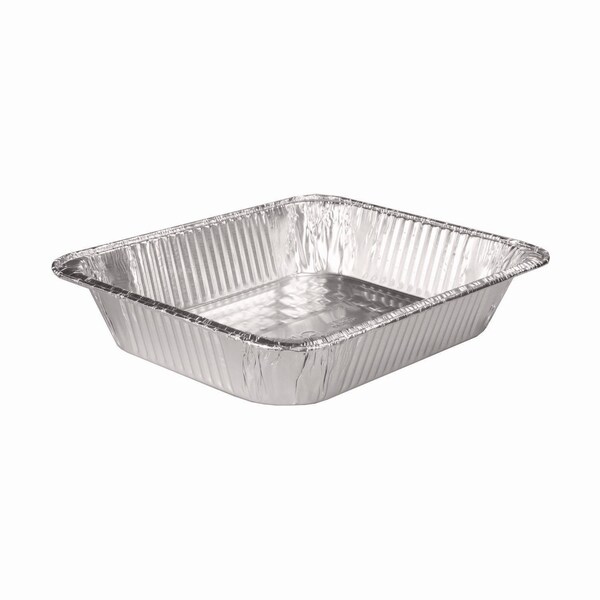 Hfa Aluminum Steam Table Pans, Half-Size Deep, 2.56in. Deep, 10.38 x 12.75, 100PK - 32135