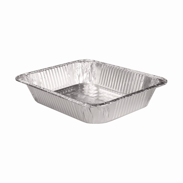 Hfa Aluminum Steam Table Pans, Half-Size Deep, 2.56in. Deep, 10.38 x 12.75, 100PK - 32135