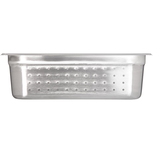 Carlisle Foodservice DuraPan, Hlf Sz, Prf Stm Tbl Pan, 4", PK6 - 607124P