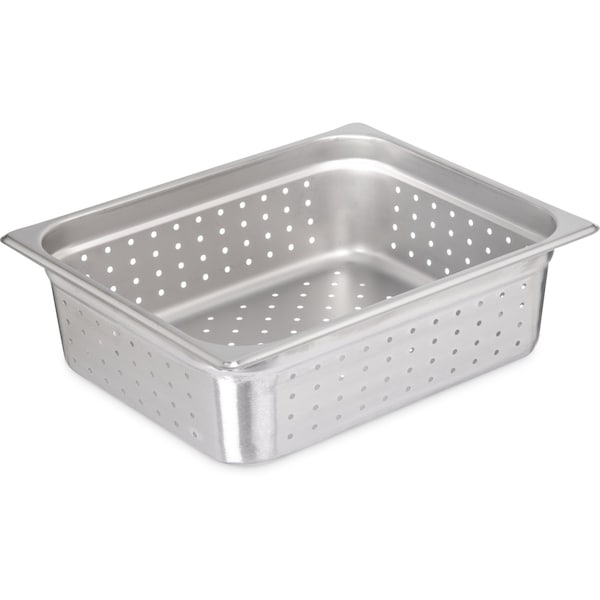 Carlisle Foodservice DuraPan, Hlf Sz, Prf Stm Tbl Pan, 4", PK6 - 607124P