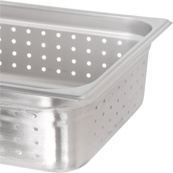 Carlisle Foodservice DuraPan, Hlf Sz, Prf Stm Tbl Pan, 4", PK6 - 607124P