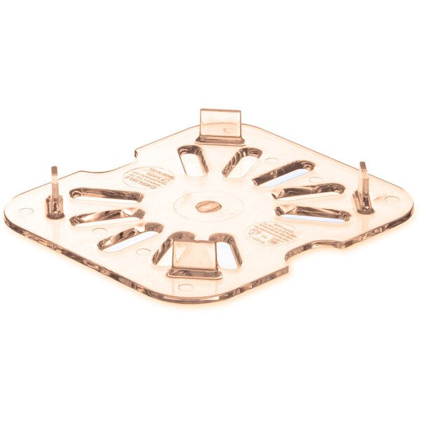 Carlisle Foodservice Drain Grate, Food Pan HH, 1/6, Amber, PK6 - 3089613