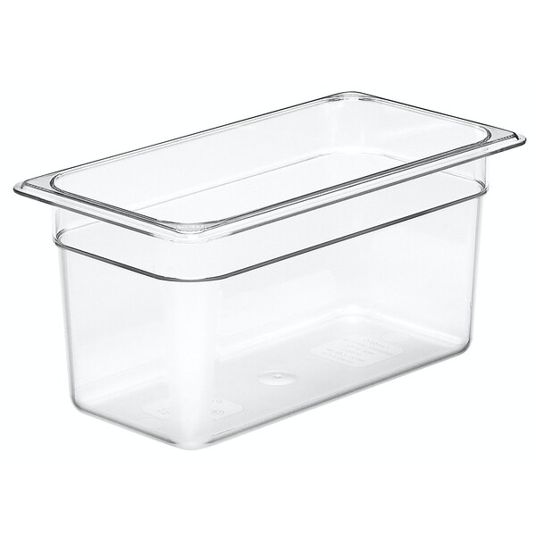 Cambro Cambro - Camwear Food Pan, 1/3 Size, 6" Deep, Polycarbonate, Clear, NSF - 36CW135