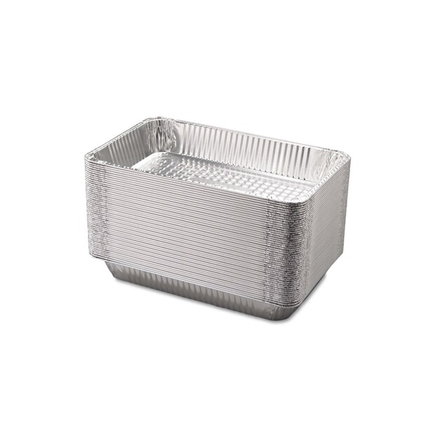 Hfa Aluminum Steam Table Pans, Full-Size Deep, 3.19in. Deep, 12.19 x 20.75, 50PK - 201970