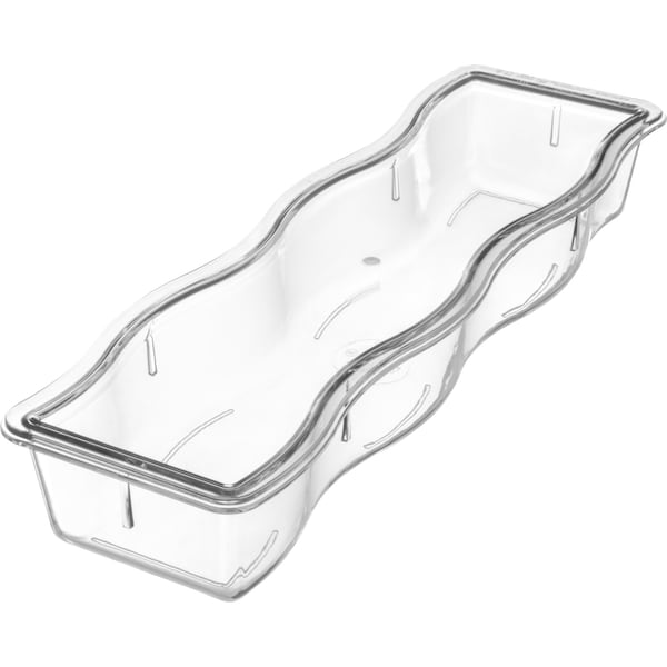 Carlisle Foodservice Half Long Pan, Wavy Edge, 2.5", Clr, PK6 - 698207