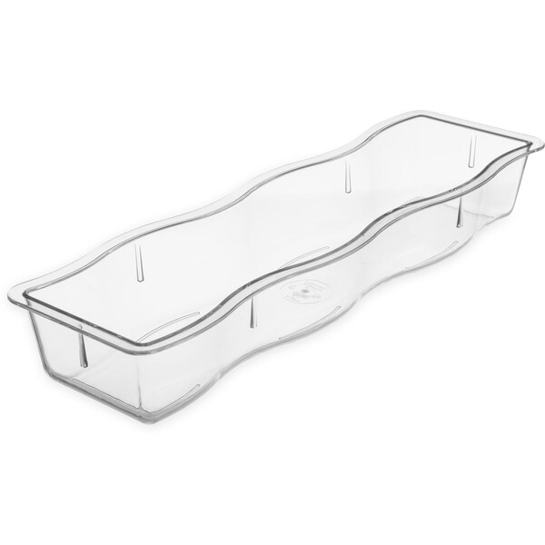 Carlisle Foodservice Half Long Pan, Wavy Edge, 2.5", Clr, PK6 - 698207