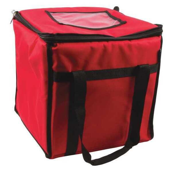 San Jamar Insulated Food Carrier, Medium, Red - FC1212-RD
