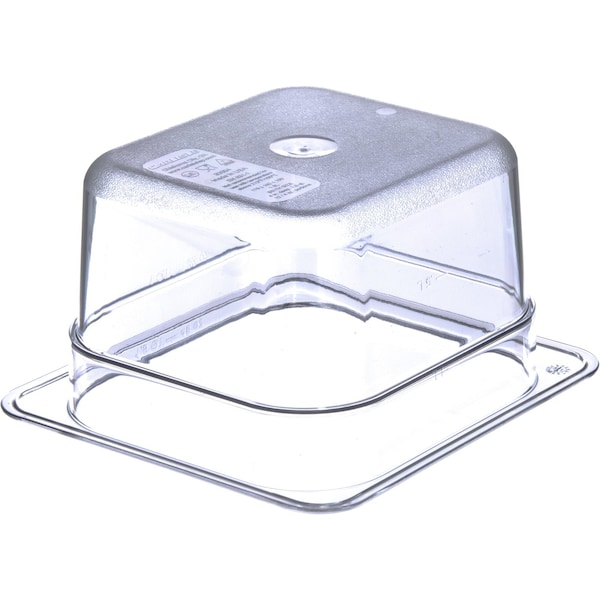 Carlisle Foodservice Food Pan PC, 4", DP, 1/6, Clr, PK6 - 3068407