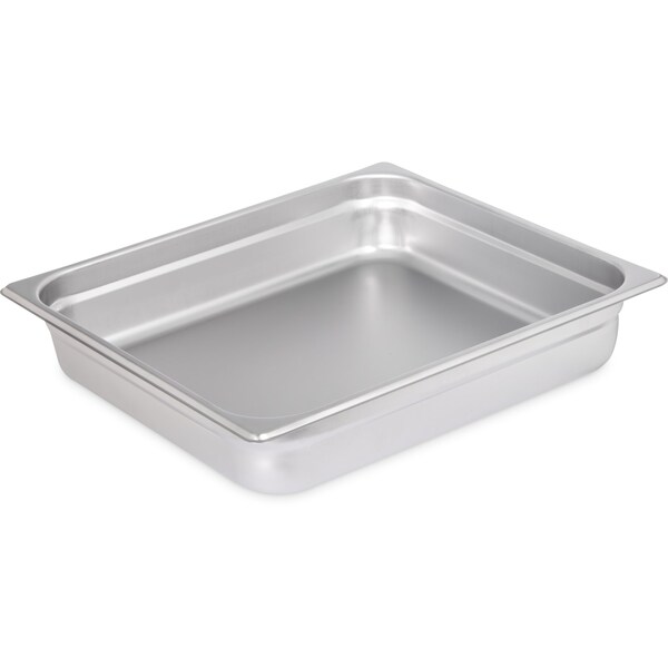 Carlisle Foodservice Lt Ga. SS Steam Table Pan, 2/3, 2.5", PK6 - 607232