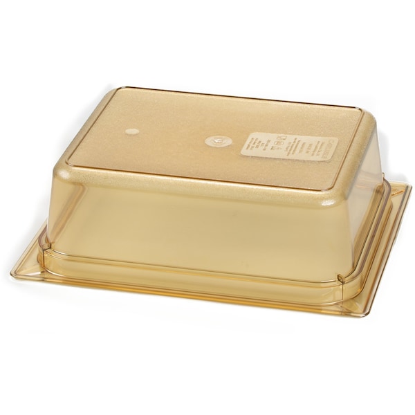 Carlisle Foodservice Half Size Food Pan HH, 4" D, Amber, PK6 - 10421B13